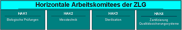 Übersicht der Horizontalen Arbeitskomitees